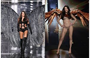 Adriana Lima iki çift kanadıyla podyuma geri döndü