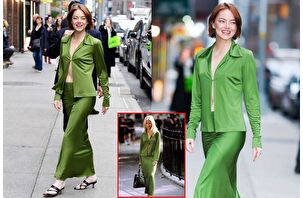 Emma Stone, 90’lardaki Gwyneth Paltrow’un Büyük Umutlar filmindeki ikonik tarzını yansıttı