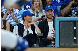 Meghan Markle ve Prens Harry, Dodgers'ın Dünya Serisi maçına katıldılar