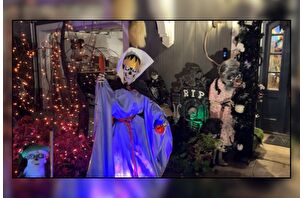 San Francisco'da cadılar bayramı süslemeleri ile evler ve sokaklar renklendi