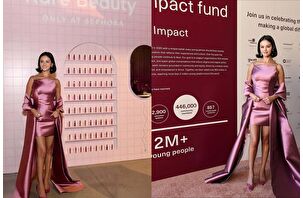 Selena Gomez,  Los Angeles'ta yardım etkinliğine ev sahipliği yaptı