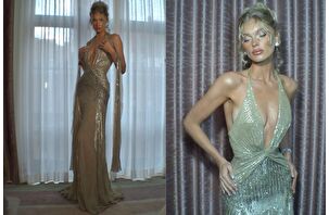 Model Elsa Hosk, CFDA gecesine pırıltılı elbisesi ile damga vurdu