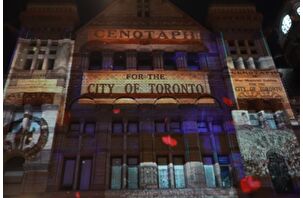 Kanada’da 'Anma Günü' kapsamında ışık gösterisi yapıldı