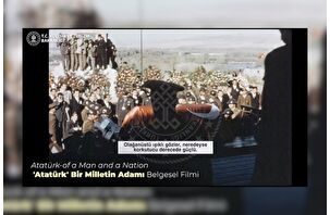 1956 yılı yapımı 'Atatürk – Bir Milletin Adamı' belgeselinden görüntüler