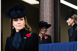 Kate Middleton Londra'daki Anma Günü etkinliğine katıldı