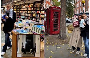 Pınar Sabancı Londra'da kitapçı gezintisinde