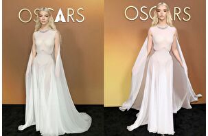 Anya Taylor, Governors Awards gecesinde Margiela tasarımı elbisesiyle poz verdi