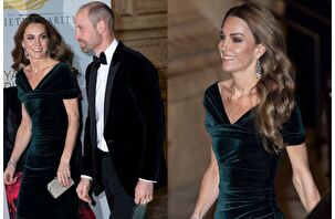 Kate Middleton, Royal Variety Performance'da Kraliçe II. Elizabeth'e ait göz kamaştırıcı Cartier küpeleri seçti