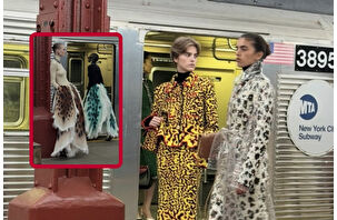 Metro istasyonunda Chanel şovu