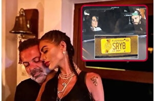 Süreyya Yalçın Florida plakalı aracıyla Boğaz'da