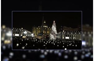 Vatikan’da Noel ağacının ışıkları yakıldı