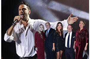 Ünlü isimler Çırağan'da Yunan starın konserine akın etti