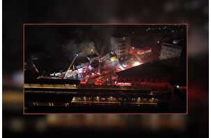 New York'ta beşinci alarm seviyesine ulaşan yangın çıktı