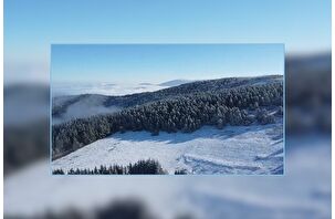 Fransa'da etkileyici kış manzarası