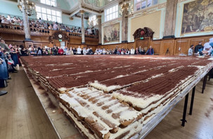 Londra'da 'en uzun tiramisu' dünya rekoru kırıldı