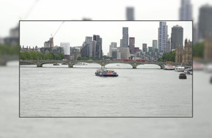 Londra’da yağışın ardından Thames Nehri’nin rengi değişti