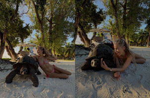 Burcu Esmersoy'dan Seyşeller'de önce iş sonra tatil