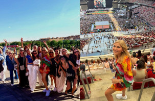 Arzu Sabancı ve dostlarının Madrid'de konser coşkusu