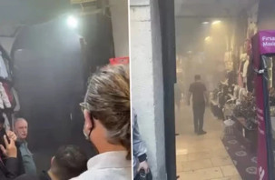 Kapalıçarşı'da trafoda yangın çıktı