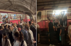 İstanbul'da metro raydan çıktı