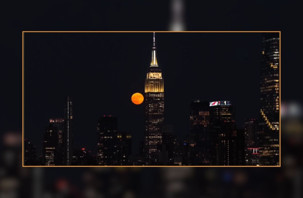 New York semalarında 'Çilek Dolunayı'