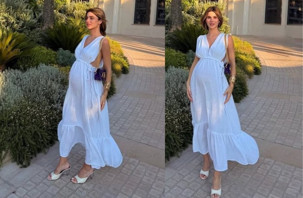 Nazlı Sabancı'dan Cannes'da hamilelik pozu