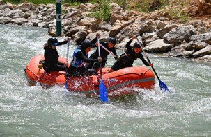 Çatak Çayı'nda rafting şampiyonası heyecanı