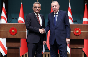 Cumhurbaşkanı Erdoğan, KKTC Cumhurbaşkanı ile görüştü