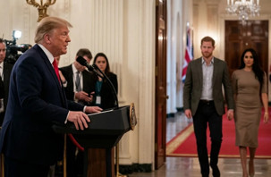Trump, Harry ve Meghan'ın ABD'den ayrılmasına sevindi