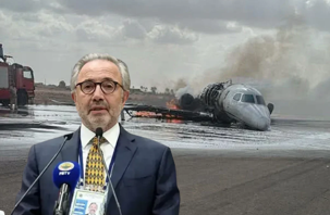 Hamdi Akın'ın özel jeti Libya'da pistten çıktı