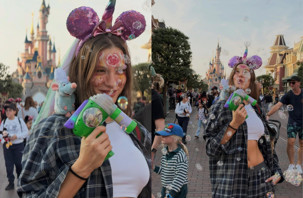 Serenay Sarıkaya'nın Disneyland pozları