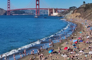 San Francisco’da sıcak havanın adresi Baker Plajı oldu