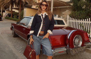 Alkoçlar'ın bordo Birkin ve Cadillac'lı tarzı beğenildi