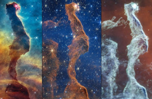 James Webb ve Hubble'den Kedi Başı Bulutsusu