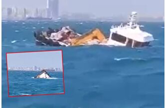 Fırtınada tekne alabora oldu, 4 kişi kurtarıldı
