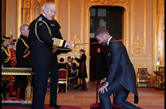 David Beckham artık şövalye
