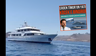 Erden Timur'un yatı denize döndü