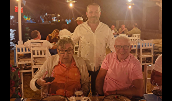 Aydın Doğan ile Ertuğrul Özkök Bodrum'da hasret giderdi