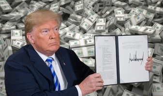 Dolara Trump imzası