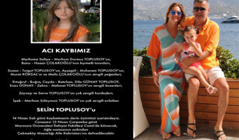 Toplusoy ailesinin acı günü