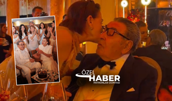 Aydın Doğan'a 90 yaş öpücüğü