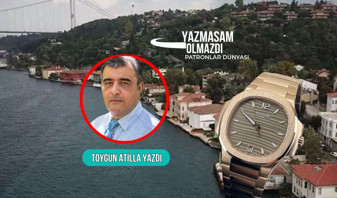 Patronun saati yalının çatısı