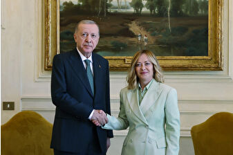 Cumhurbaşkanı Recep Tayyip Erdoğan'a İtalya'da üst düzey karşılama