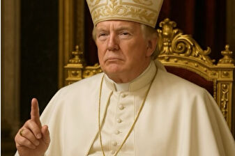 Trump kendisini Papa olarak gösteren fotoğraf paylaştı