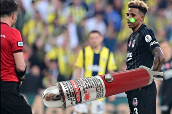 Gedson Fernandes'in penaltı kullanacağı sıra yüzüne lazer tutan taraftar gözaltına alındı