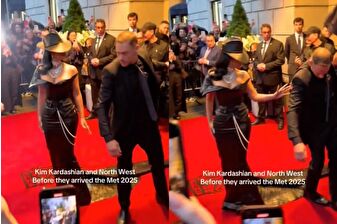 Kim Kardashian, Met Gala'da elbisesine basan güvenlik görevlisini azarladı