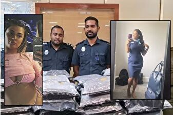 Eski hostes havalimanında 46 kilo (yaklaşık değeri 60 milyon lira) esrarla yakalandı