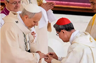 Papa 14. Leo yüzüğü taktı, göreve başladı