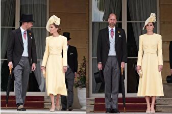 Prenses Kate Middleton ve Prens William, Buckingham Sarayı'nda 'garden party' düzenledi
