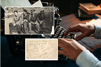 Garip Akımı’nın öncü şairleri Orhan Veli Kanık, Oktay Rifat ve Melih Cevdet Anday’ın imzalı fotoğrafı rekor fiyata satıldı